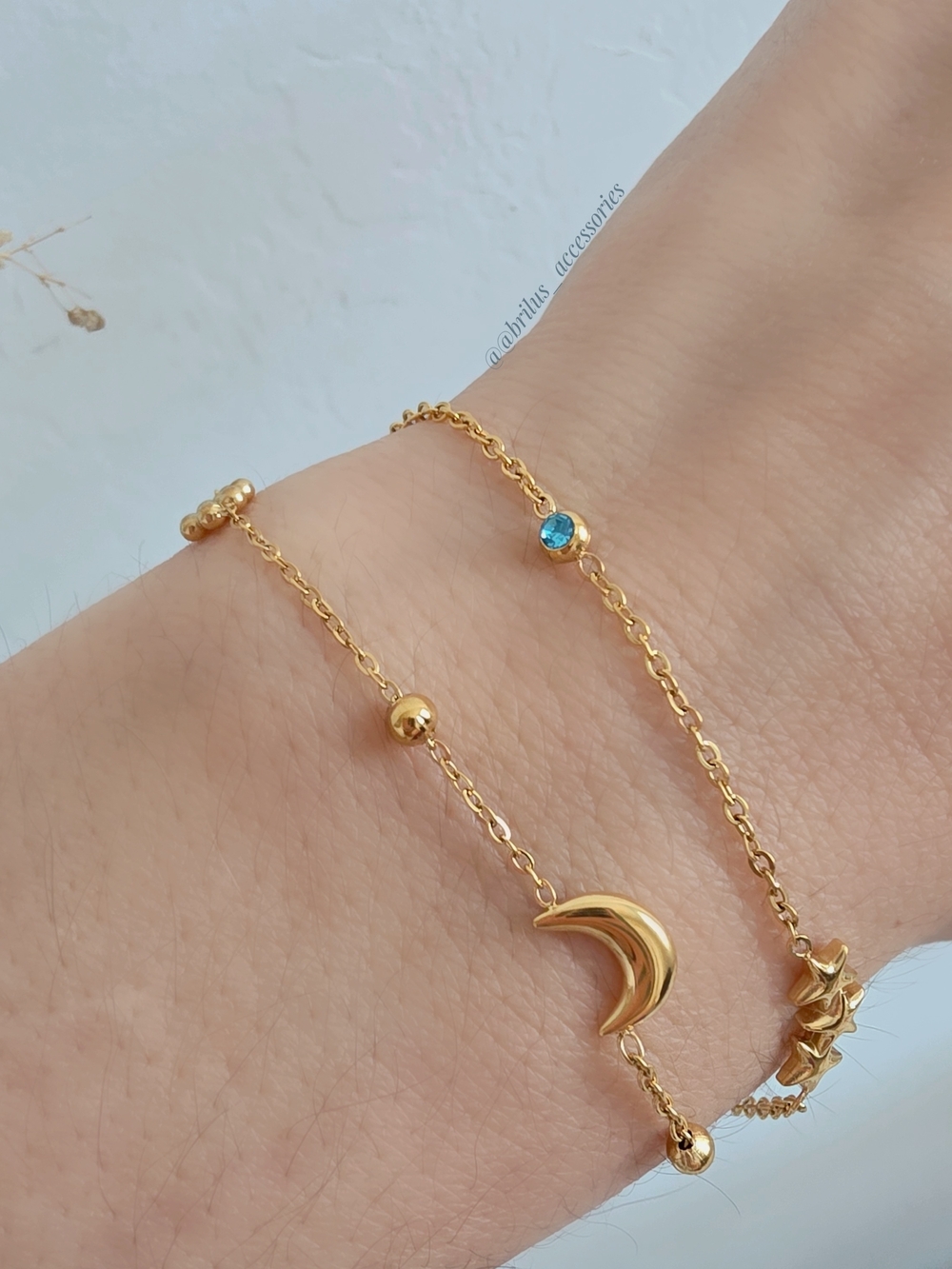 Gold Moon Bracelet - Women Jewelry by
